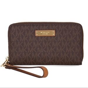 Michael Kors Logo Wristlet/ Wallet NWT